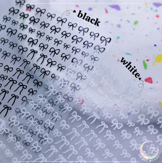 BLANC BLANC Ribbon stickers - 4 colours