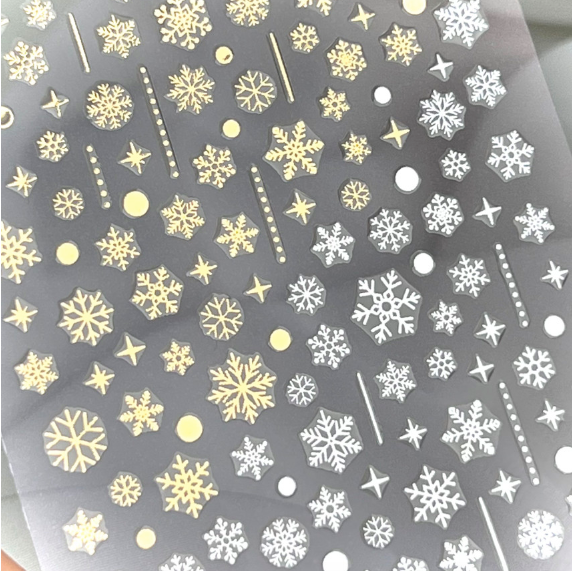 NAILBAYO - Doi snowflake stickers (2 colours) – Luna Beauty Store Australia