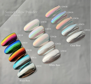 ICE GEL Sunset glow chrome powder