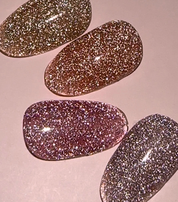 ICE GEL flash on off gel Rose sparkle - 4 colours