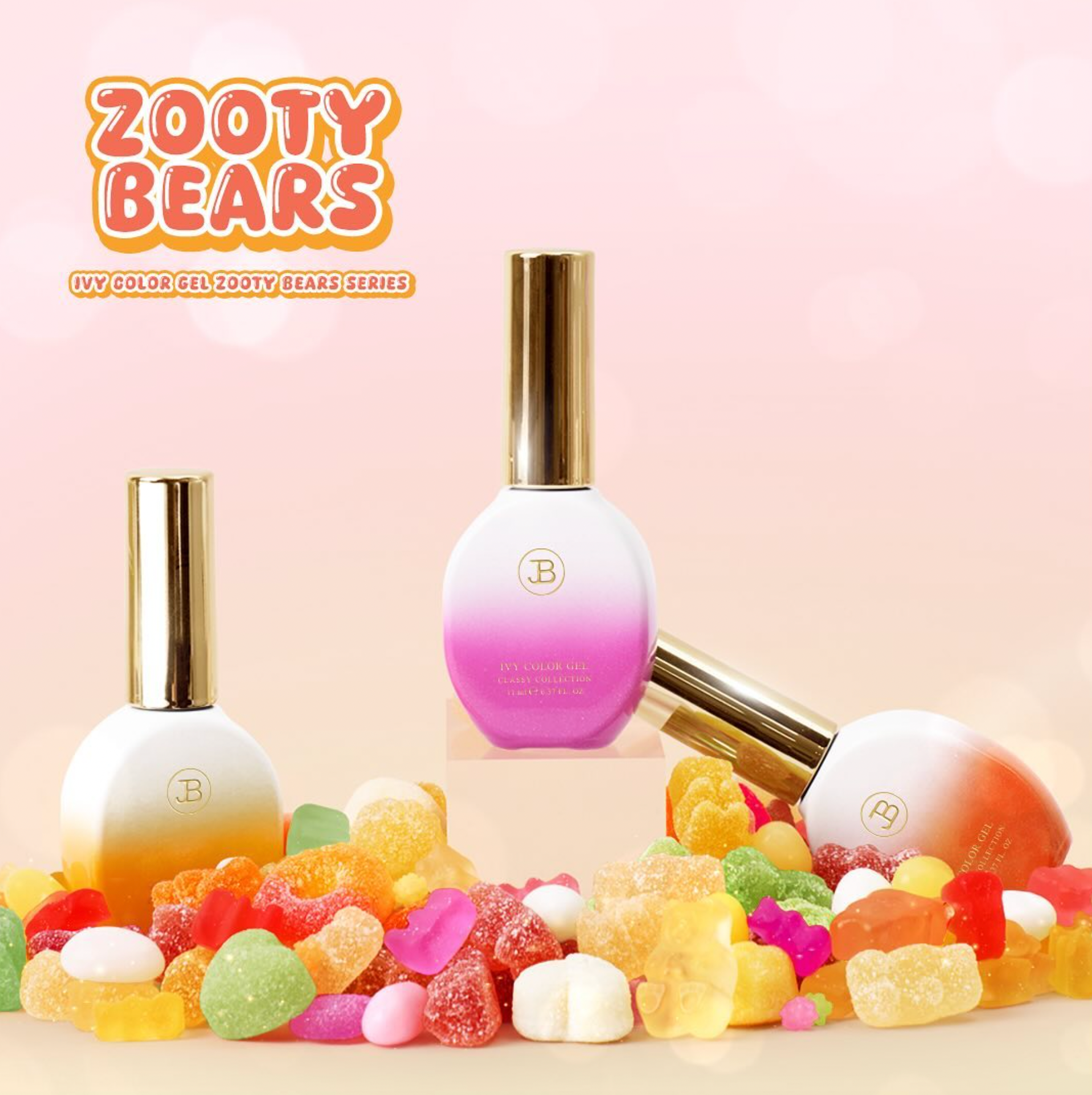 JIN.B Zooty Bears - reflective magnetic cat eye gel | individual/collection