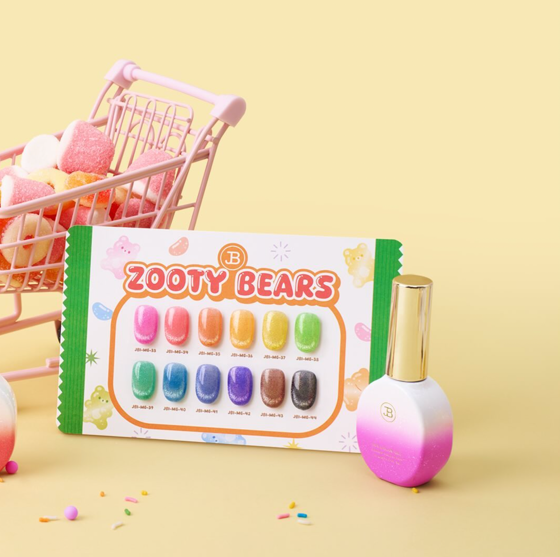 JIN.B Zooty Bears - reflective magnetic cat eye gel | individual/collection
