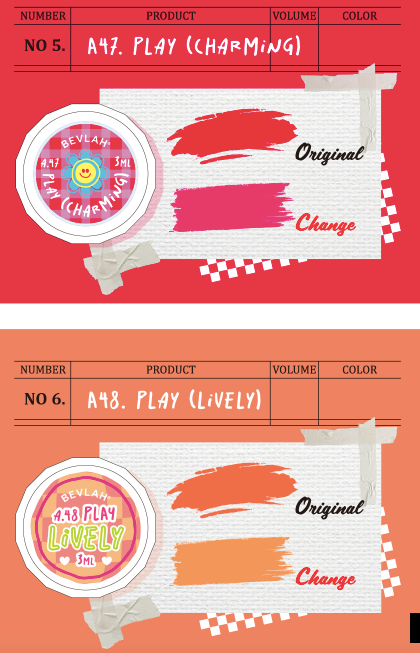 BEVLAH Playcoy 6pc collection - texture 3d painting gel (HEMA FREE)