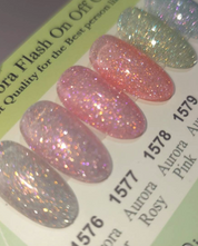 ICE GEL Aurora flash on off gel - reflective glitter gel