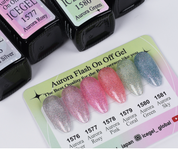 ICE GEL Aurora flash on off gel - reflective glitter gel