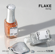 IZEMI Flake pairing (Ink type) - Silver/Rose gold