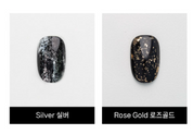 IZEMI Flake pairing (Ink type) - Silver/Rose gold