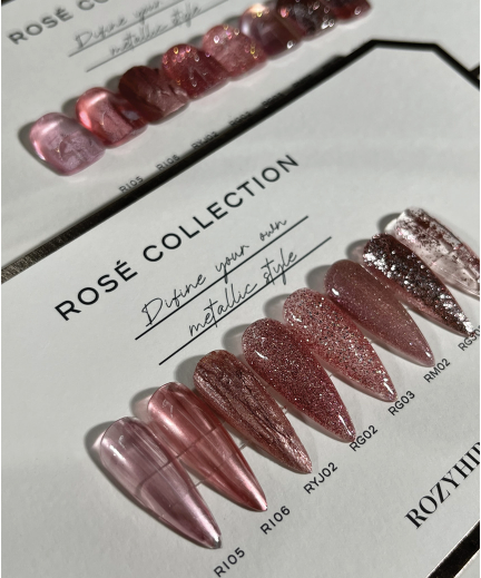 Moon rod nail parts Set 8P ♥︎·₊ ROZYHIP Rosé collection