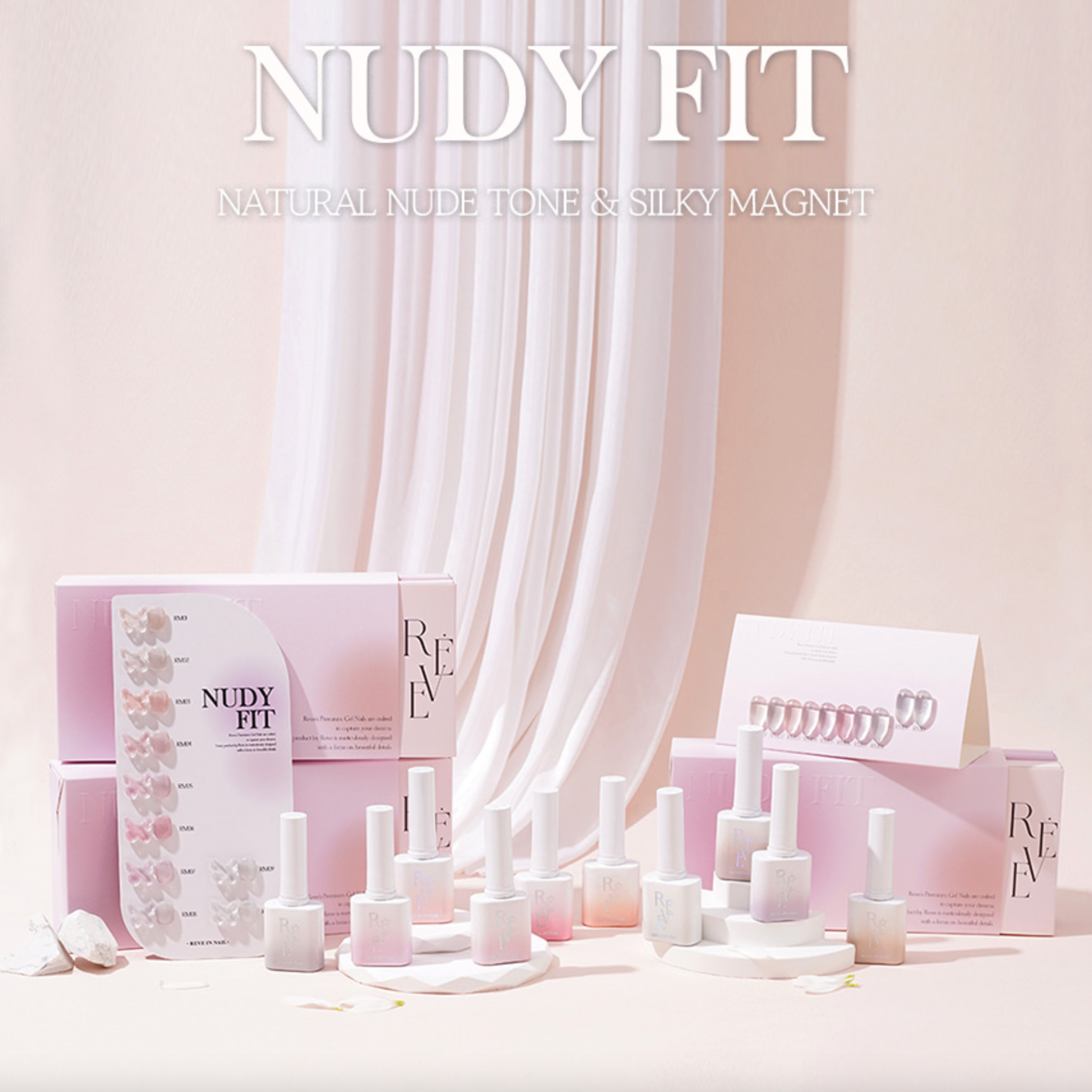 REVEINNAIL Nudy fit - silky magnetic gel