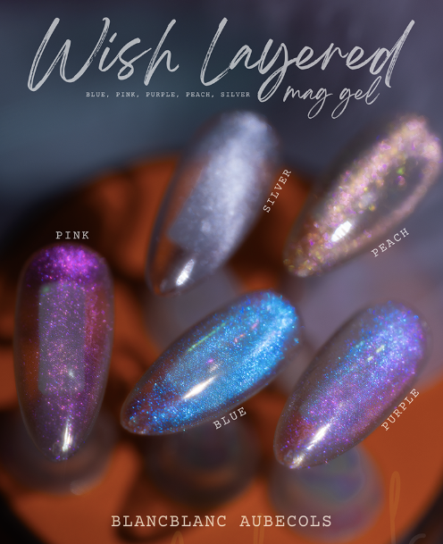 BLANC BLANC Aubecols - Wish layered mag gel 5pc set + 4 FREE GIFTS
