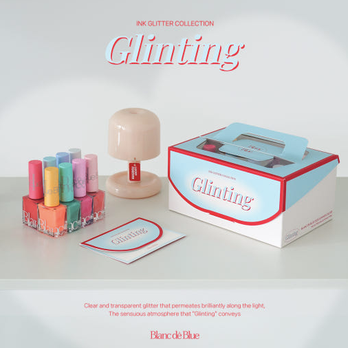 BLANC DE BLUE Glinting - Glitter ink 8pc collection