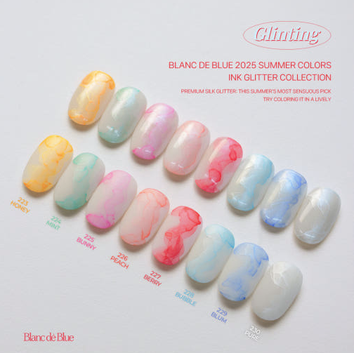 BLANC DE BLUE Glinting - Glitter ink 8pc collection