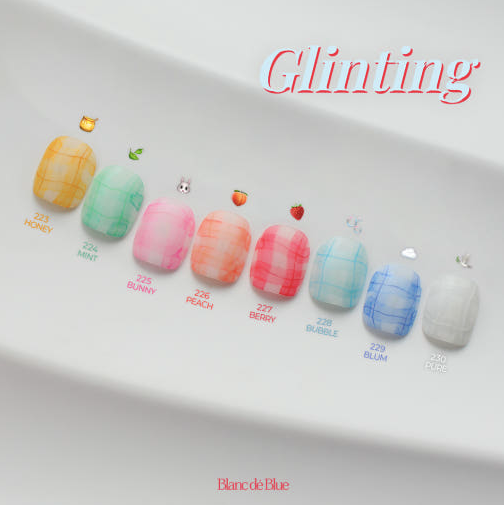 BLANC DE BLUE Glinting - Glitter ink 8pc collection