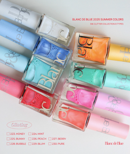 BLANC DE BLUE Glinting - Glitter ink 8pc collection