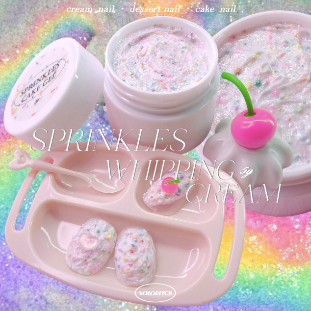 YOLOBITCH Sprinkles cake texture gel