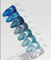 Aurora Queen The blue 8pc collection - magnetic gel