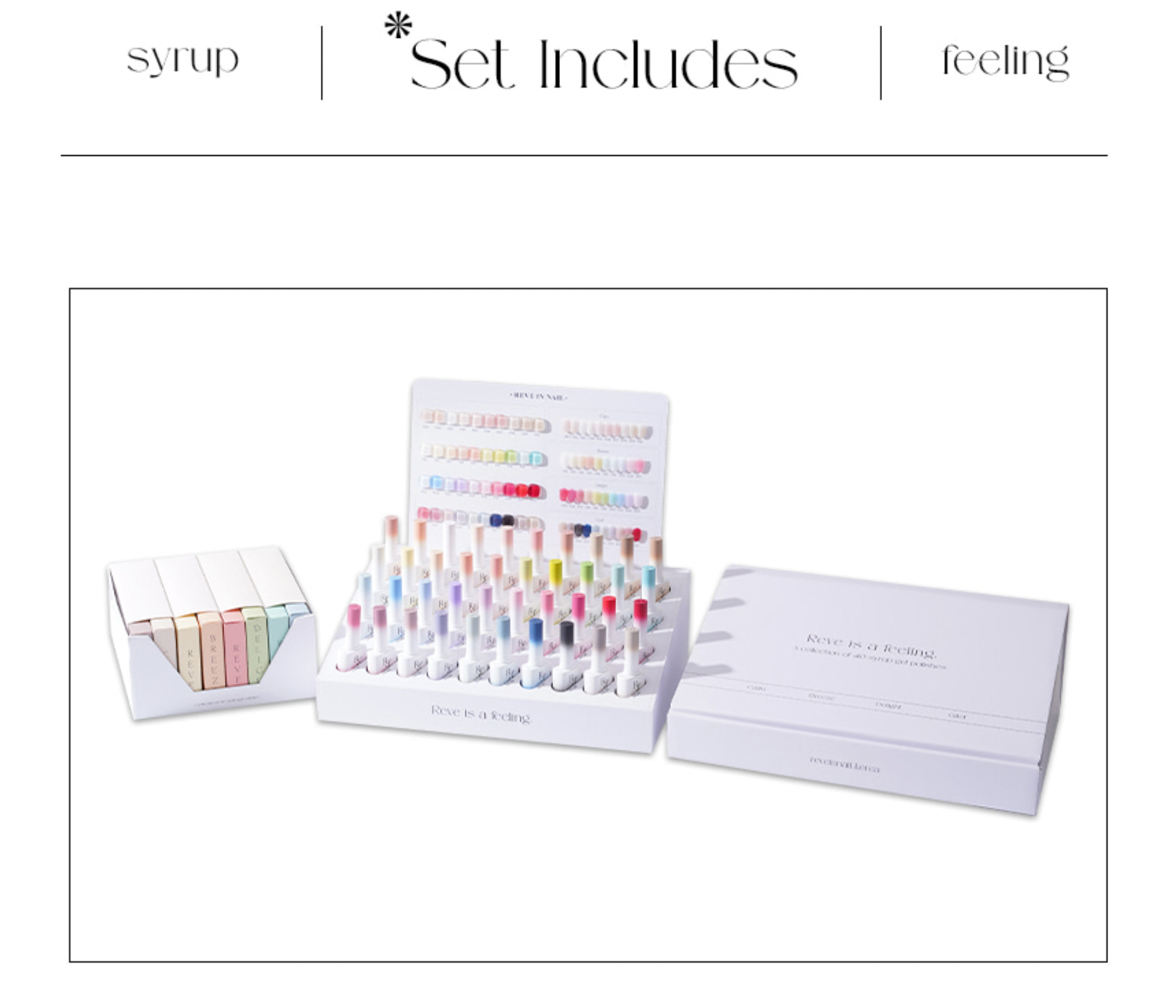 REVEINNAIL Reve is a feeling - 40pc full set + display rack