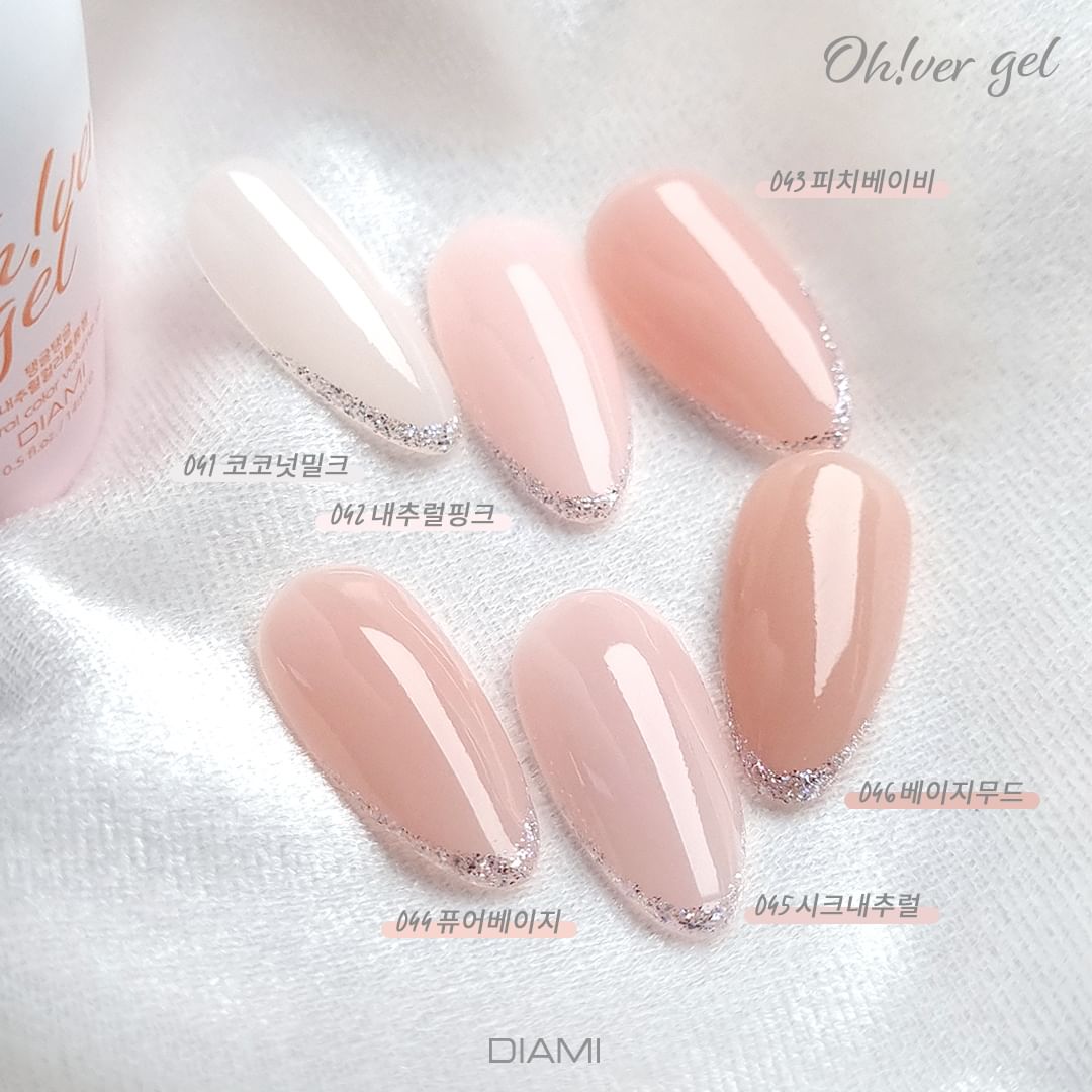 DIAMI Oh!ver gel 6pc collecton (colour + builder gel/BIAB) - individual