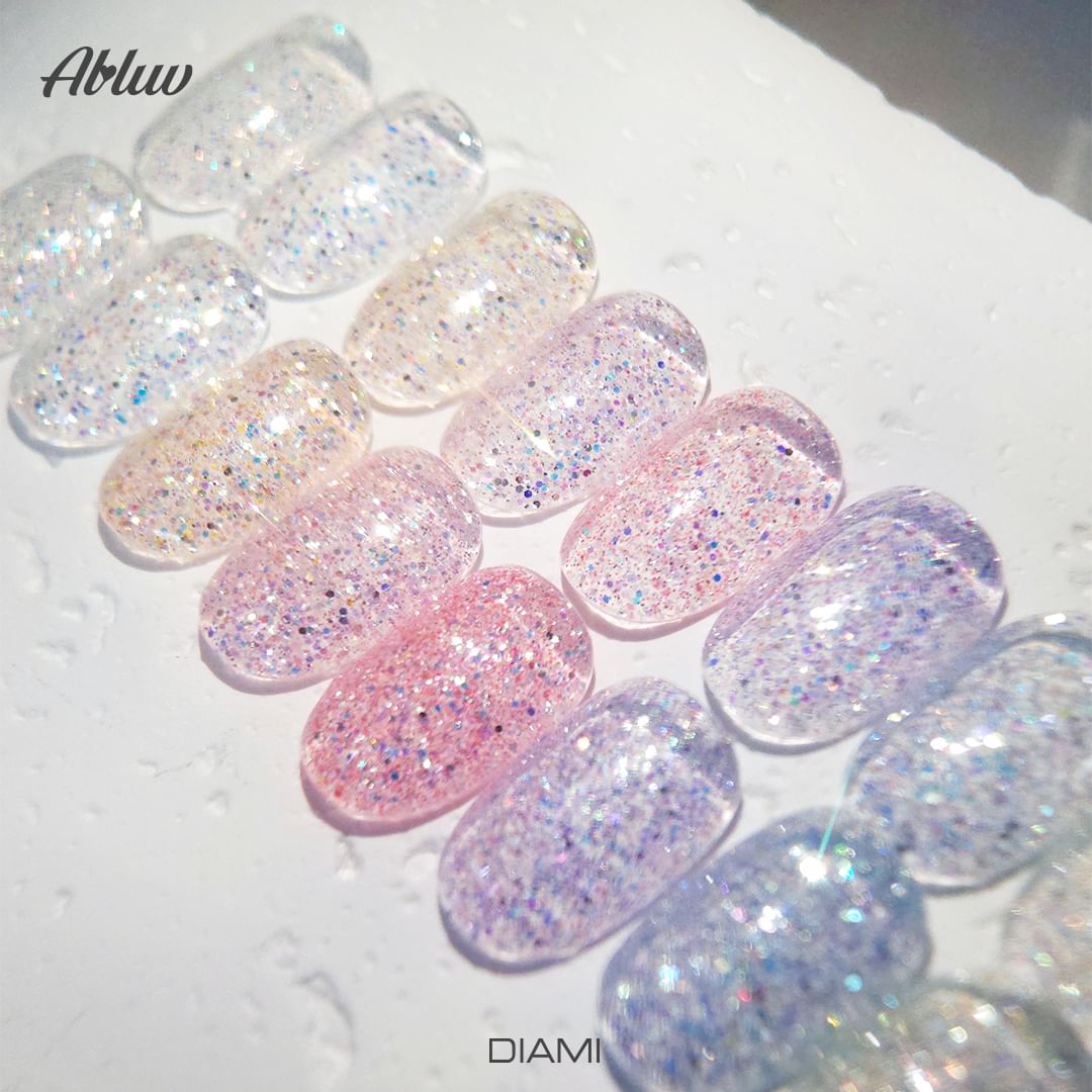 DIAMI Alluv Glitter gel SPARKLING 8pc collection - HEMA FREE