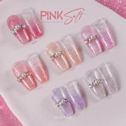 MAYOUR Pink salt 6pc collection - reflective glitter