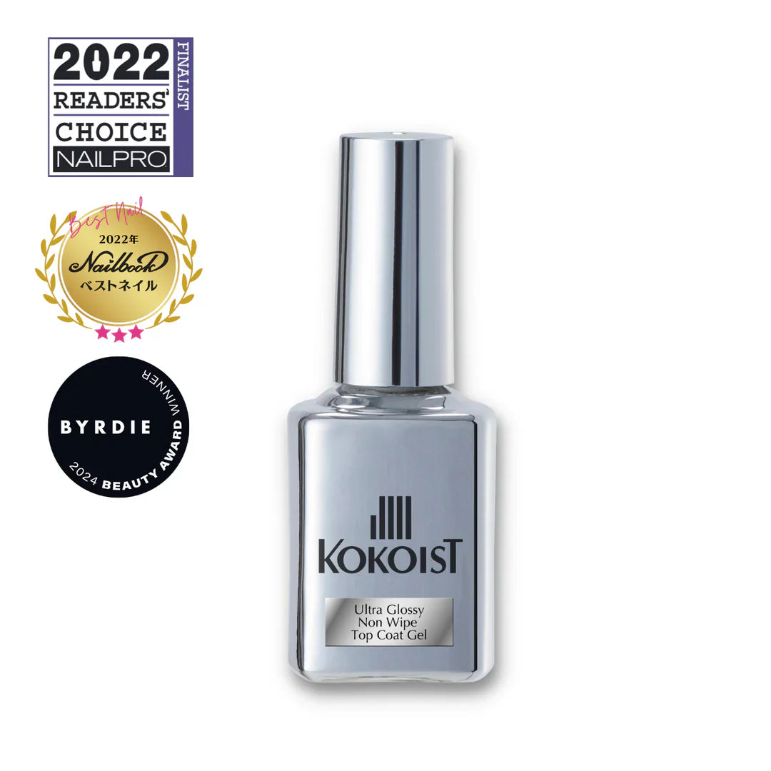 KOKOIST Ultra Glossy Non Wipe Top Coat Gel 15ml – Luna Beauty