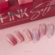 MAYOUR Pink salt 6pc collection - reflective glitter