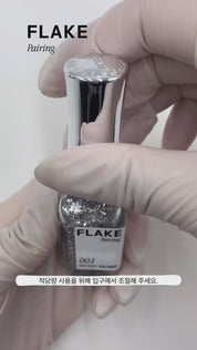 IZEMI Flake pairing (Ink type) - Silver/Rose gold
