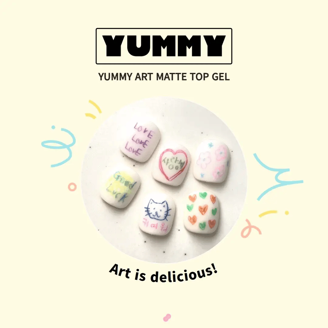 JINI X YOGO MAYO Yummy - Art matte top gel