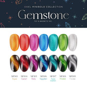DGEL Gemstone 7pc collection (14 FREE) - tint & magnetic gel