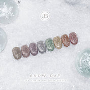 JIN.B Snow Day 8pc collection - Reflective magnet glitter
