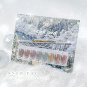 JIN.B Snow Day 8pc collection - Reflective magnet glitter