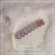 JIN.B Snow Day 8pc collection - Reflective magnet glitter