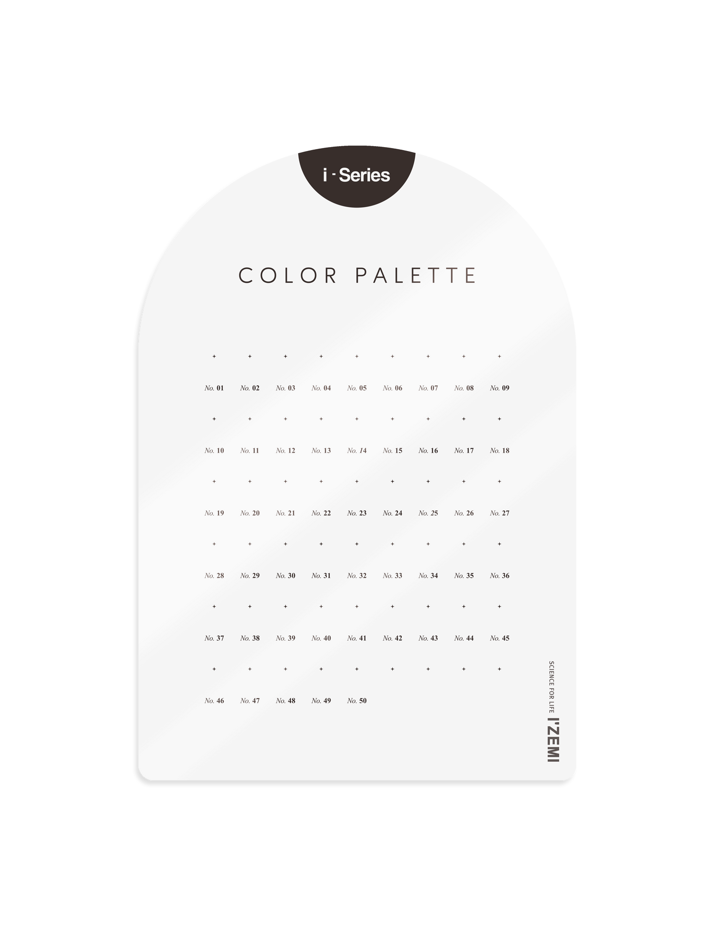 I-series acrylic swatch display (small)