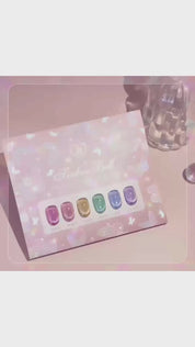 JIN.B Tinker Bell 6pc collection - Hologram glitter magnet gel
