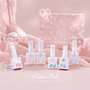 JIN.B Tinker Bell 6pc collection - Hologram glitter magnet gel