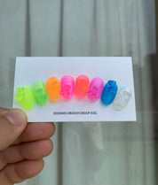 DGEL Pineapple 8pc collection (7 neon syrup + 1 glitter)