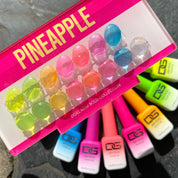 DGEL Pineapple 8pc collection (7 neon syrup + 1 glitter)
