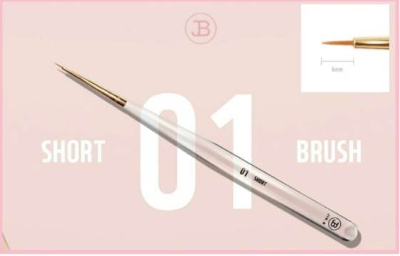 JIN.B ivy brush set 7 brushes + brush case PINK