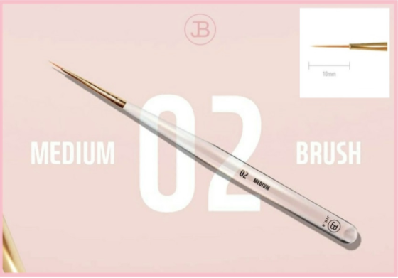JIN.B ivy brush set 7 brushes + brush case PINK
