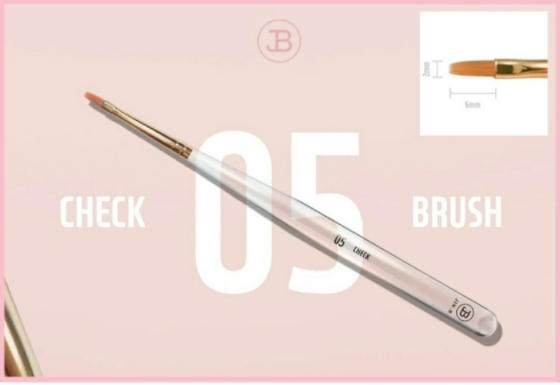 JIN.B ivy brush set 7 brushes + brush case PINK