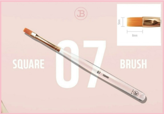 JIN.B ivy brush set 7 brushes + brush case PINK