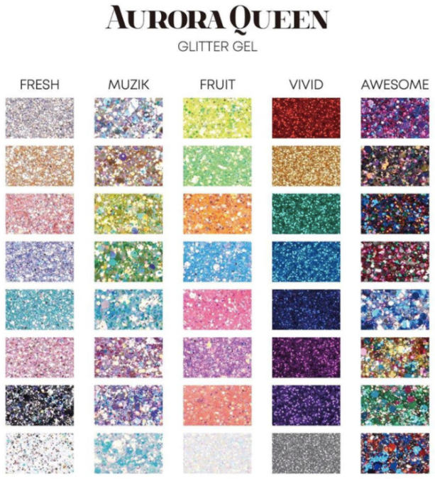 AURORA QUEEN glitter collection - individual/collection