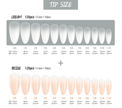 DIAMI CANOE Gra tips (Feel so good optional) pre-ombre soft gel extensions