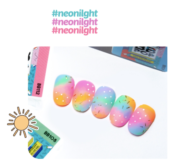 DIAMI BB POP neon light 8pc collection / individual