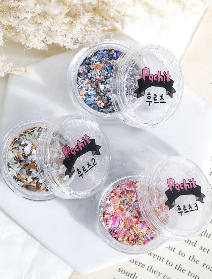 POCHIT Fruits 3pc collection - Terrazzo shell glitter