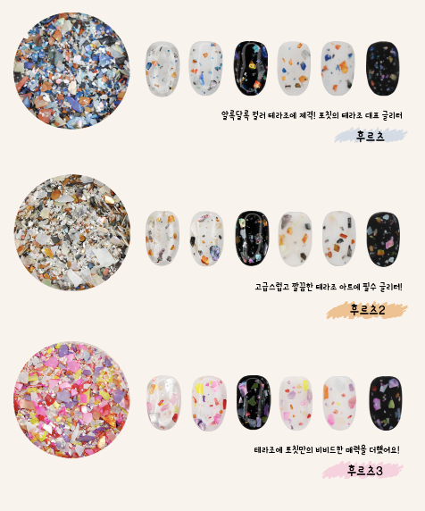 POCHIT Fruits 3pc collection - Terrazzo shell glitter