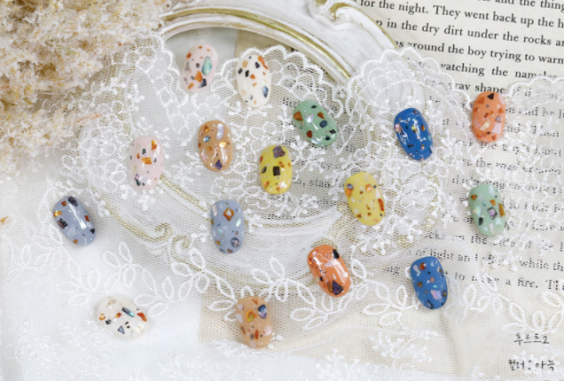 POCHIT Fruits 3pc collection - Terrazzo shell glitter