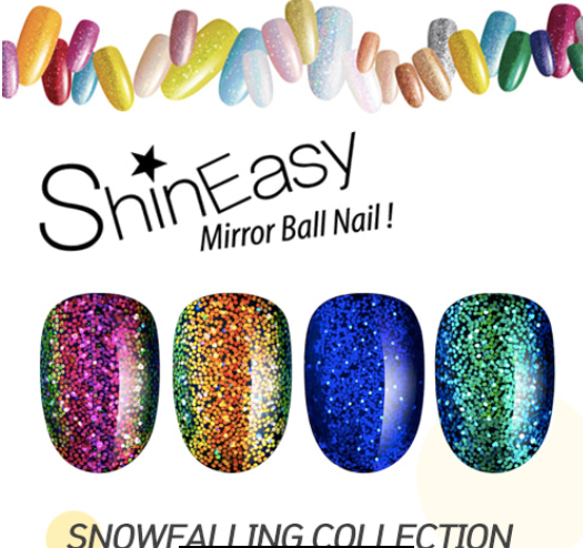 DIAMI Shine easy - SNOW FALLING 4pc glitter set