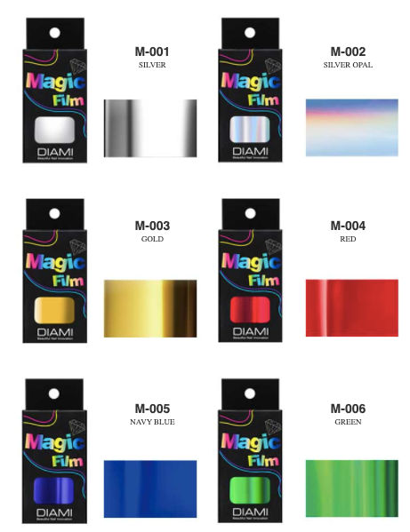 DIAMI Magic film - transfer foil 39 types