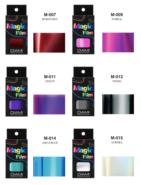 DIAMI Magic film - transfer foil 39 types